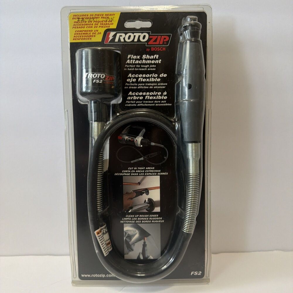 ROTOZIP By Bosch 20 Piece Flex Shaft TOOL Attachment Pack FS2 SEALED